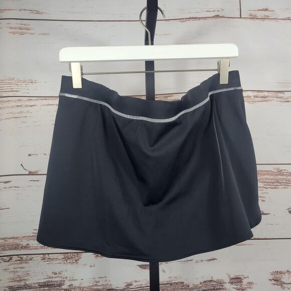 Lands' End Swim Skort Black Size 12 - Picture 1 of 5